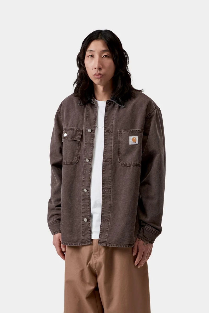 Carhartt WIP Herren Mitch Hemdjacke | Palisander Schwarz