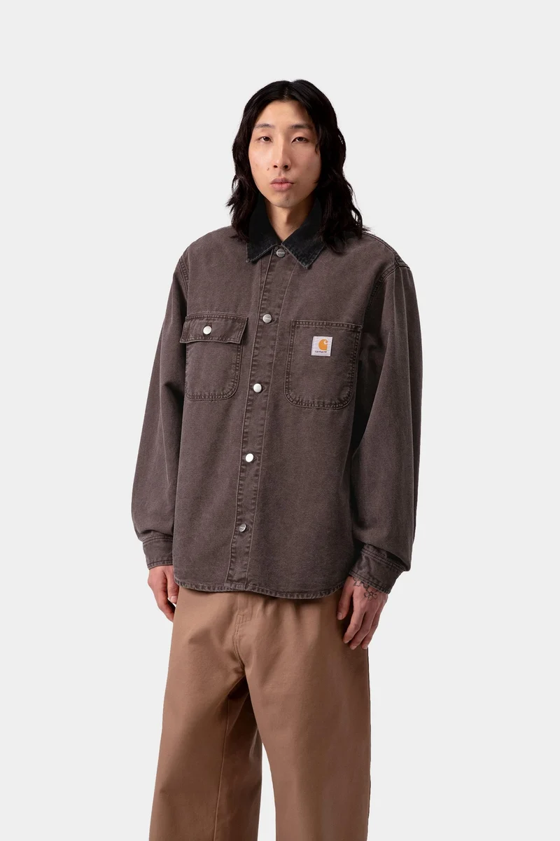 Carhartt WIP Herren Mitch Hemdjacke | Palisander Schwarz