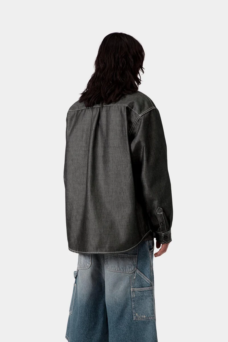 Carhartt WIP Tigan Hemdjacke für Herren | Schwarz, robust
