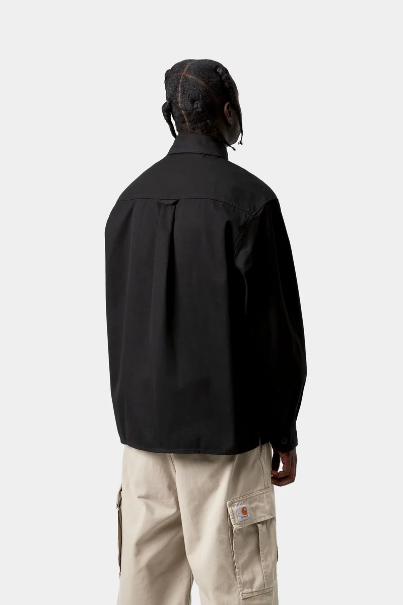 Carhartt WIP Kelly-Hemdjacke für Herren | Schwarz gewaschen