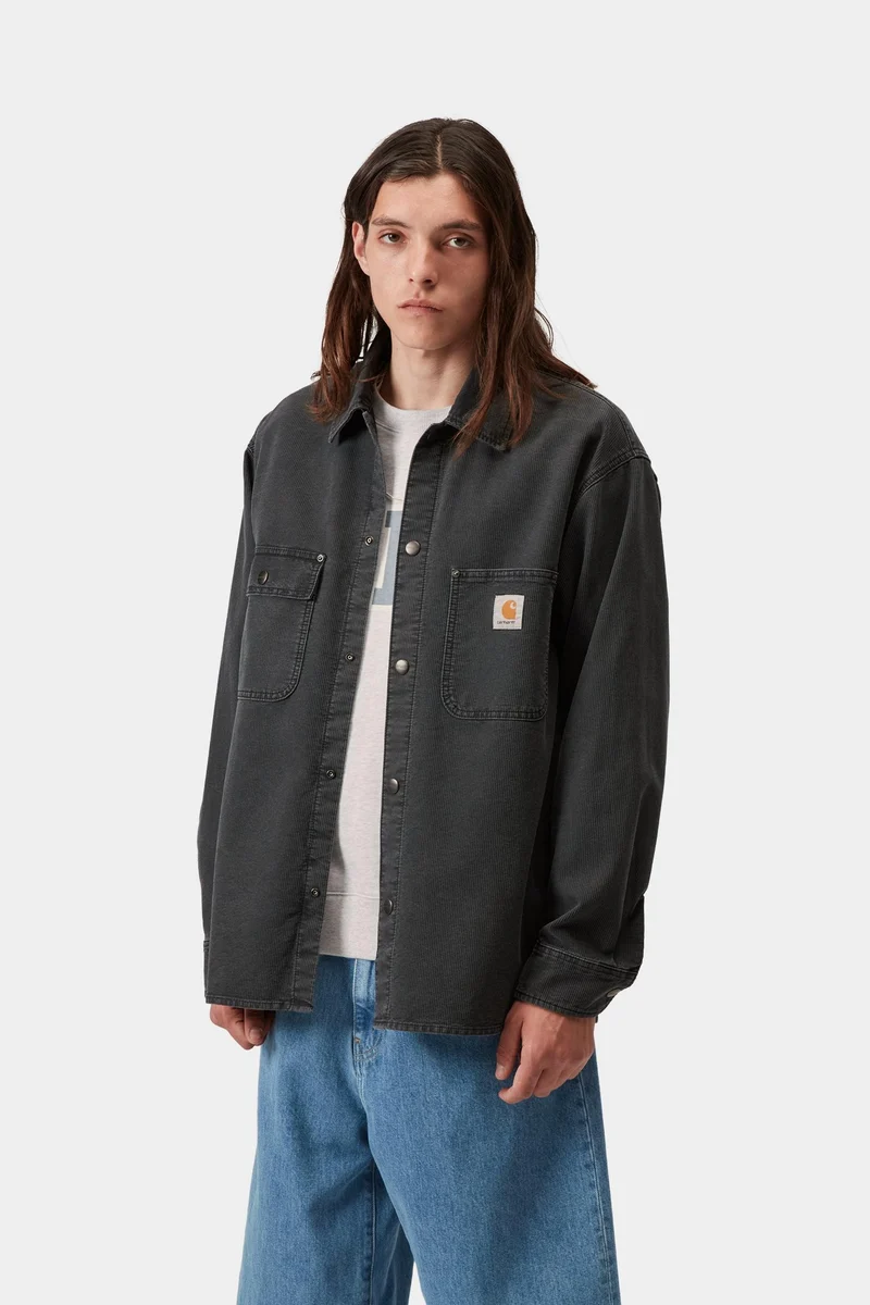 Carhartt WIP Herren-Hemdjacke Parrish | Obsidian