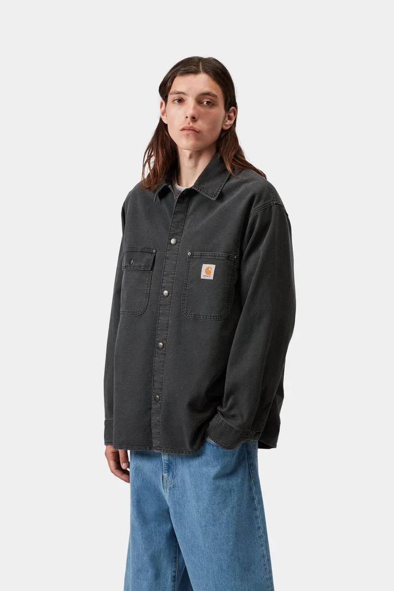 Carhartt WIP Herren-Hemdjacke Parrish | Obsidian
