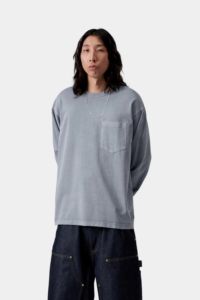 Carhartt WIP Torion Langarm-T-Shirt für Herren | Büroblau