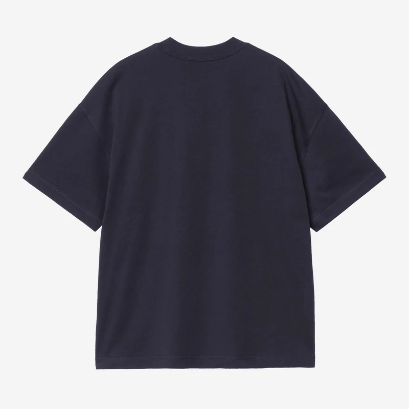 Carhartt WIP Herren-T-Shirt mit Link-Schriftzug | Dunkelblau Weiß