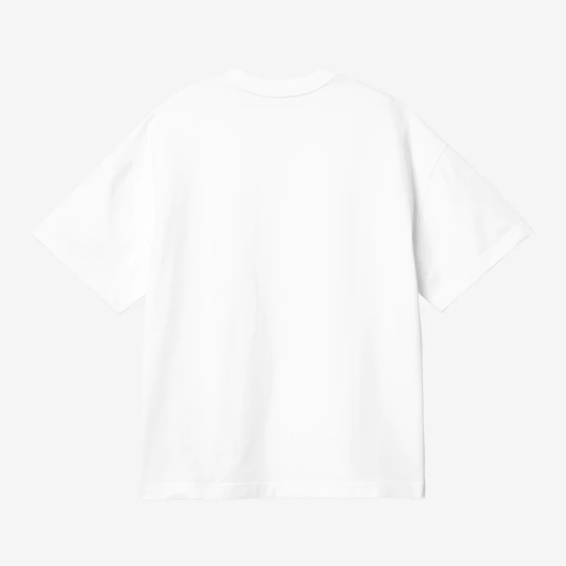 Carhartt WIP Herren-T-Shirt mit Link-Schriftzug | Weiß Schwarz