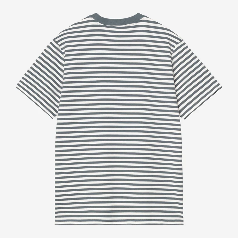 Carhartt WIP Erza Herren-T-Shirt mit Tasche | Gemütliches blaues Wachs