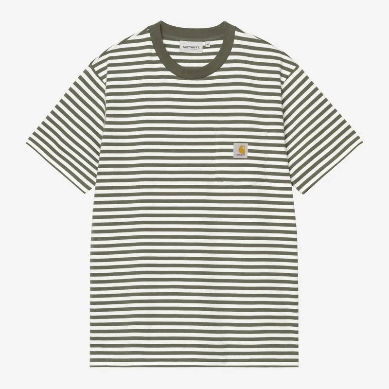Carhartt WIP Erza Herren-T-Shirt mit Tasche | Blattwachs