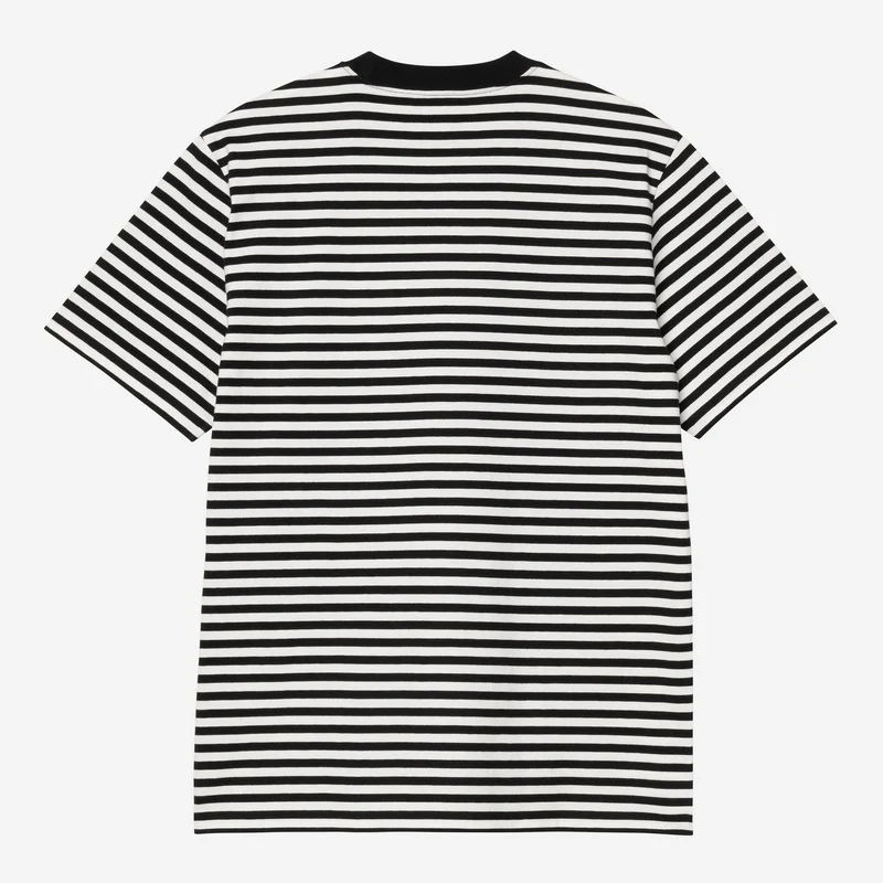 Carhartt WIP Erza Herren-T-Shirt mit Tasche | Schwarzes Wachs