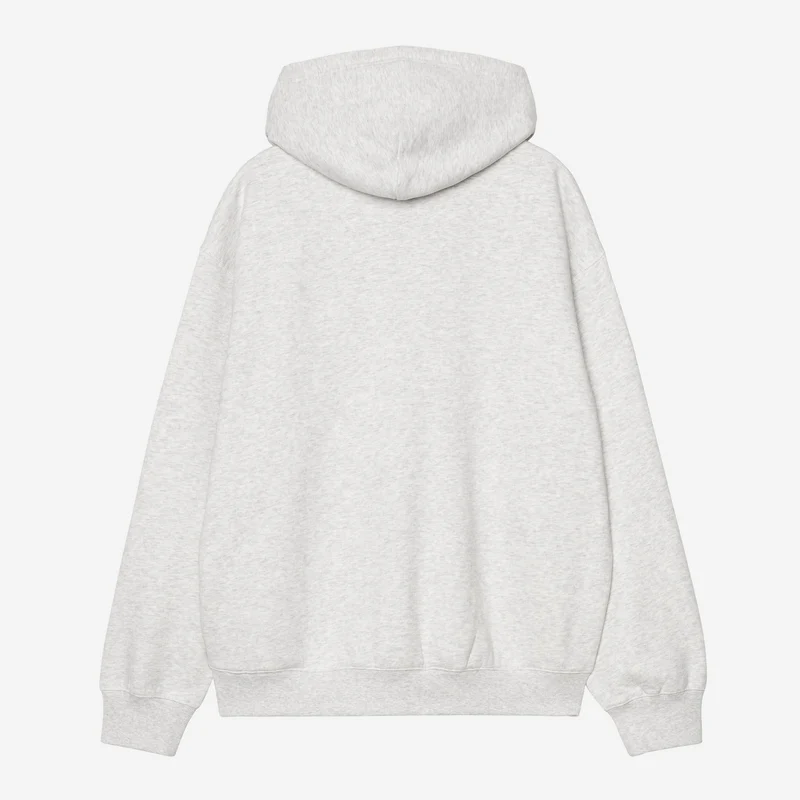 Carhartt WIP Herren-Sweatjacke mit Kapuze von WIP Label | Aschgrau meliert