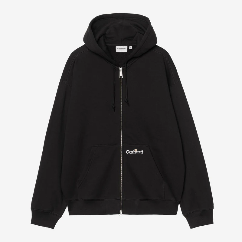 Carhartt WIP Herren-Sweatjacke mit Kapuze von WIP Label | Schwarz