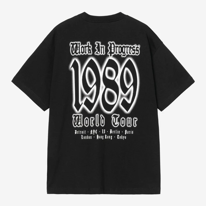 Carhartt WIP Herren-Welttournee-T-Shirt | Schwarz
