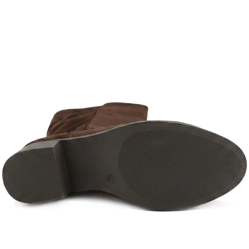 Wide Fit Smart Long Boots - WOIL42040 / 327 981 - Chocolate