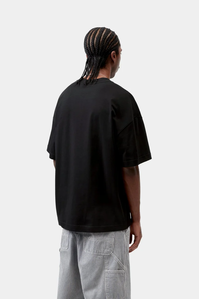 Carhartt WIP Herren-T-Shirt mit Link-Schriftzug | Schwarz/Weiß