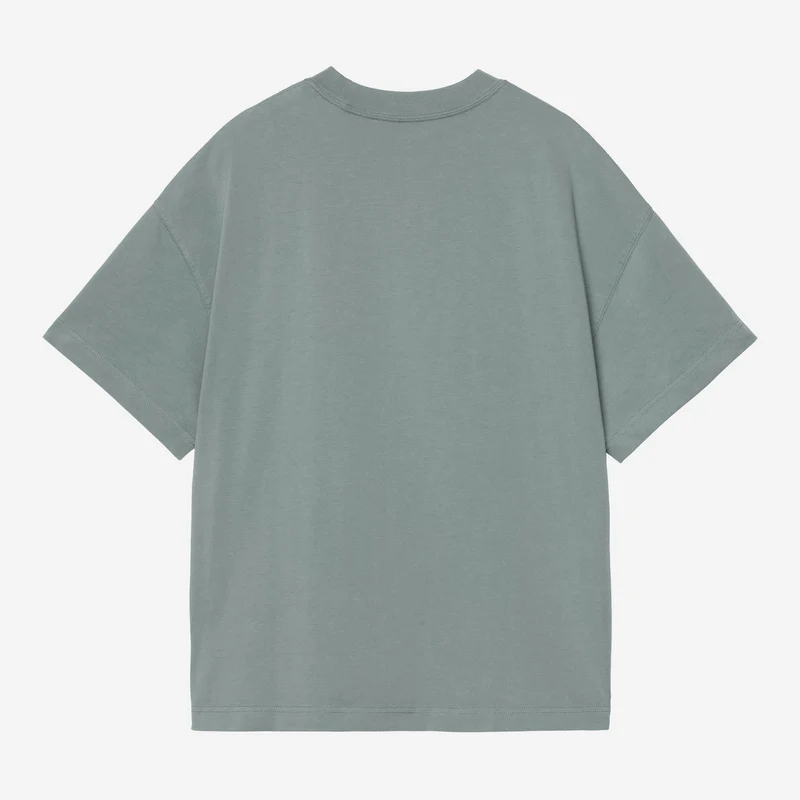 Carhartt WIP Herren-T-Shirt mit Link-Schriftzug | Samtgrün-Weiß