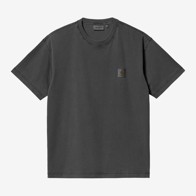 Carhartt WIP Nelson Herren-T-Shirt | Schwarz, stückgefärbt