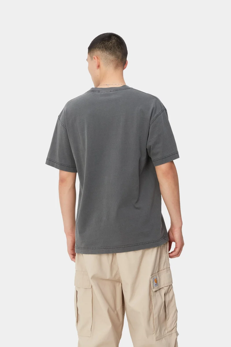 Carhartt WIP Nelson Herren-T-Shirt | Schwarz, stückgefärbt