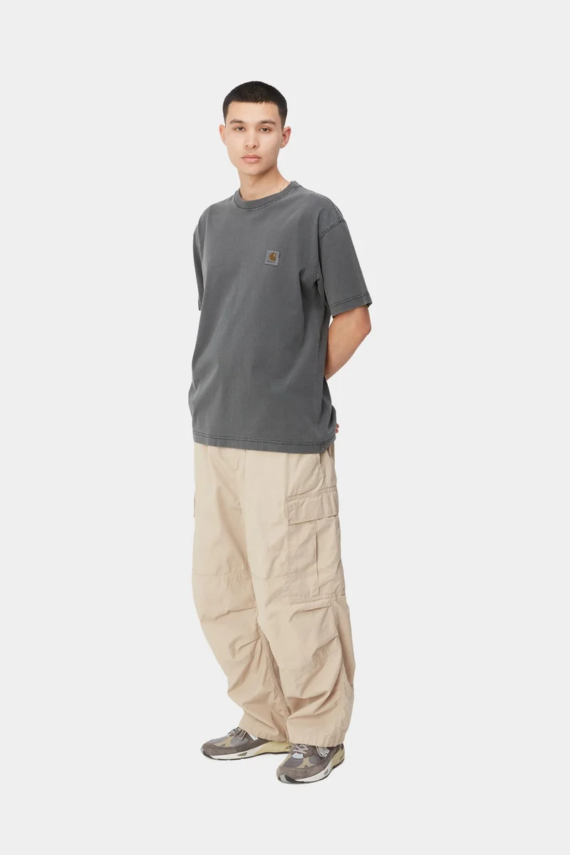 Carhartt WIP Nelson Herren-T-Shirt | Schwarz, stückgefärbt