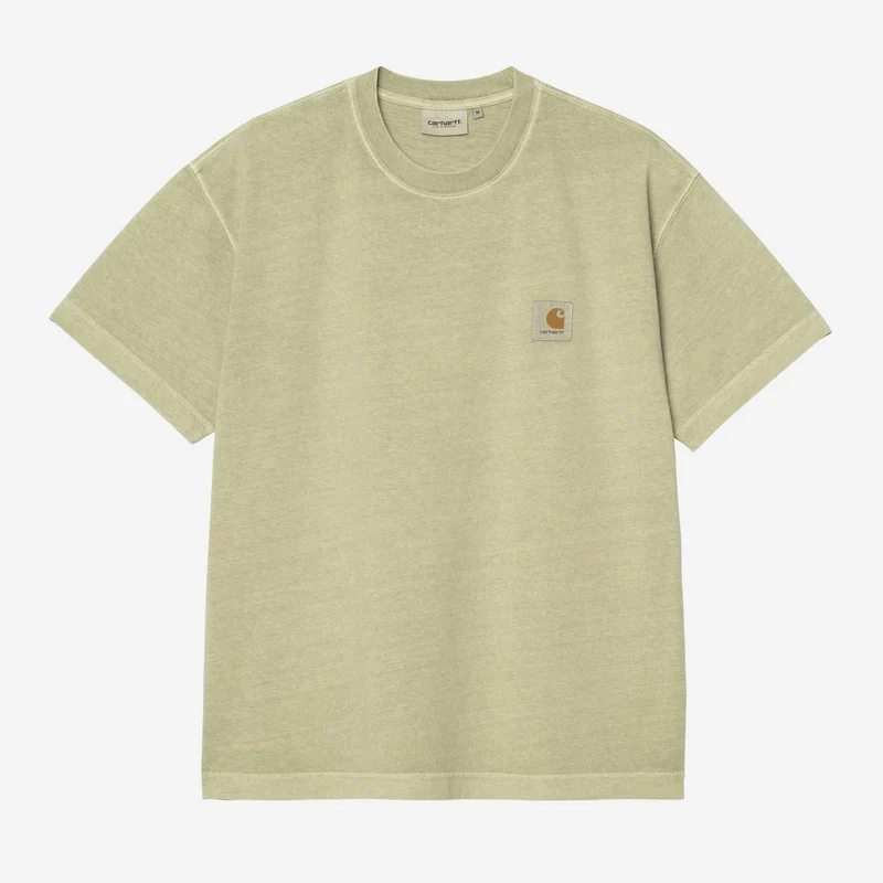 Carhartt WIP Nelson Herren-T-Shirt | Sanftes Grün, stückgefärbt