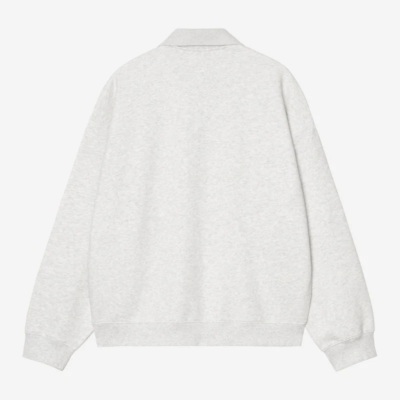 Carhartt WIP WIP Label Herren-Poloshirt | Aschgrau meliert
