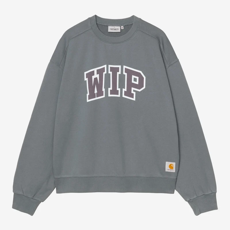 Carhartt WIP WIP III Herren-Sweatshirt | Gemütliches, blaues, schweres Stone-Washed-Finish