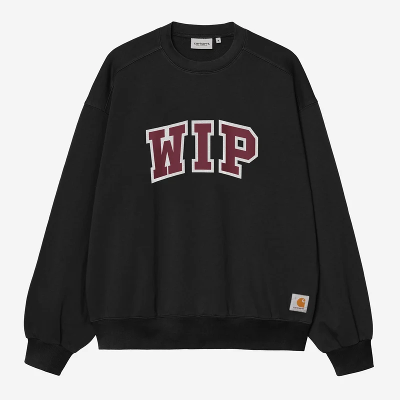 Carhartt WIP Herren-Sweatshirt WIP III | Schwarz, Heavy Stone Washed