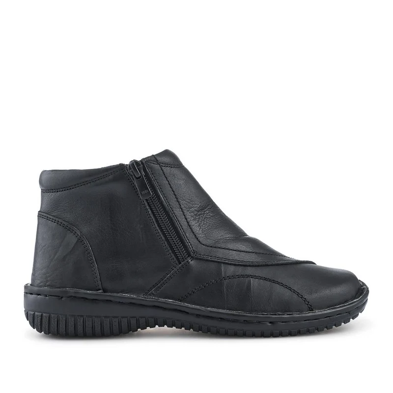 Leather Ankle Boots - LUCK34005 / 321 855 - Black