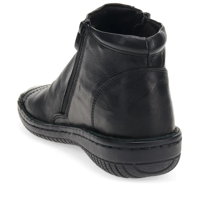 Leather Ankle Boots - LUCK34005 / 321 855 - Black
