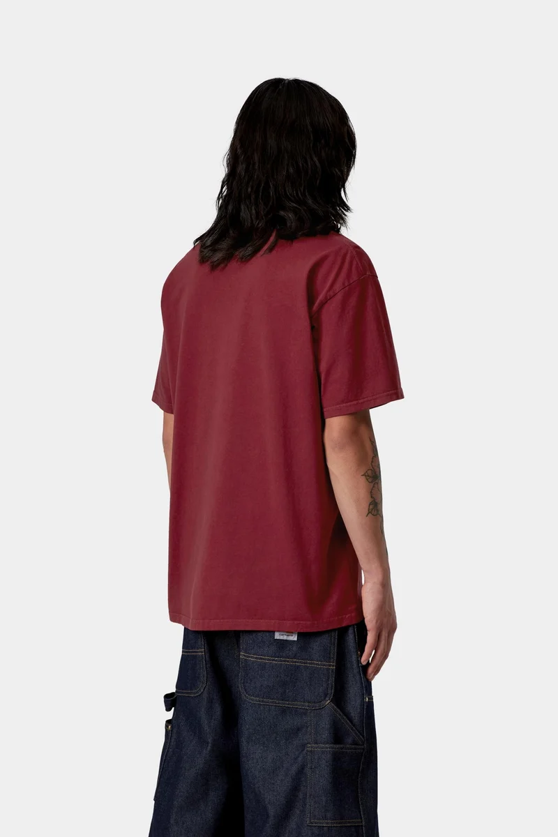 Carhartt WIP Herren-T-Shirt „Faded Pond Corps“ | Marsala