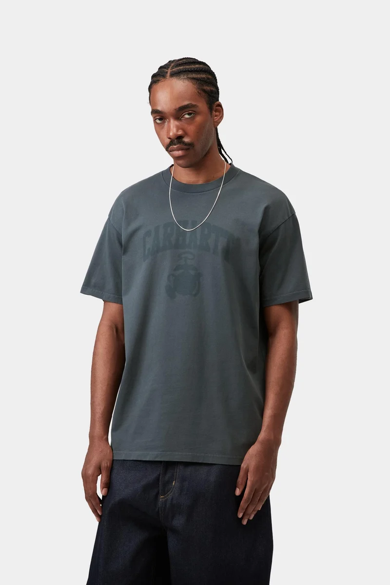 Carhartt WIP Herren-T-Shirt „Faded Pond Corps“ | Deep Night