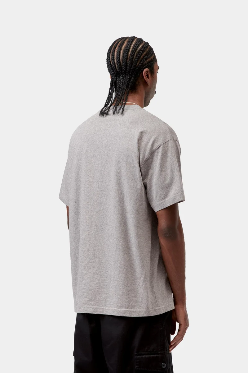 Carhartt WIP Robustes Herren-T-Shirt | Grau meliert