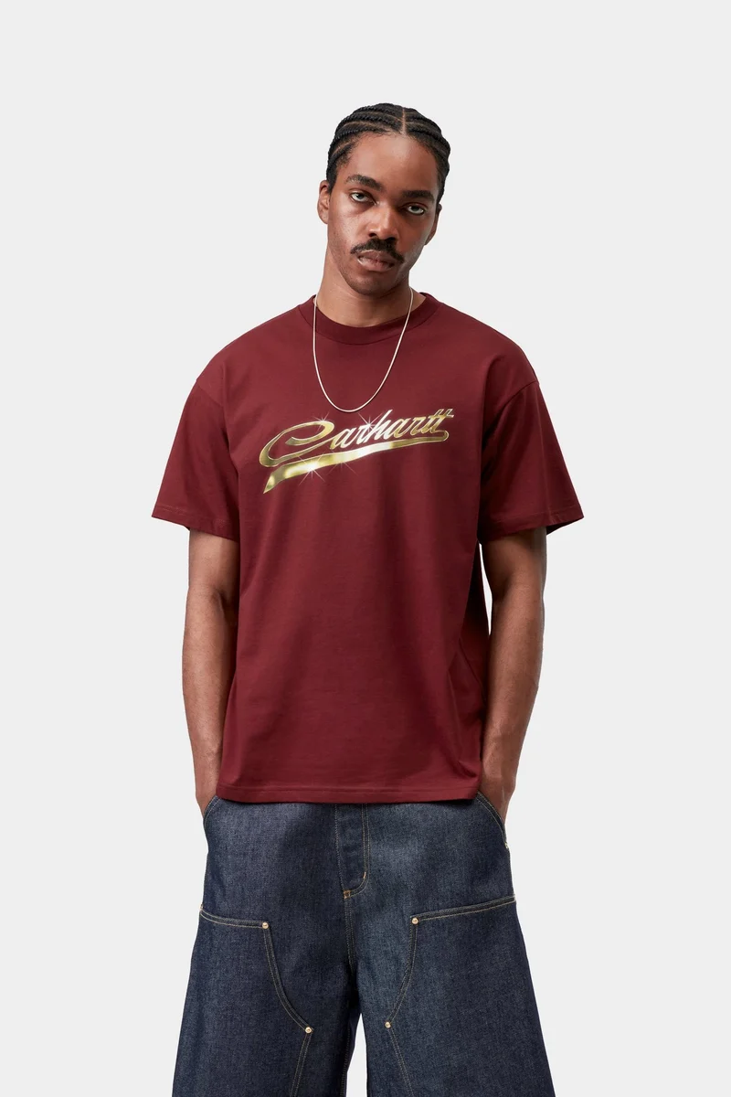 Carhartt WIP Herren-T-Shirt Vroooom | Marsala