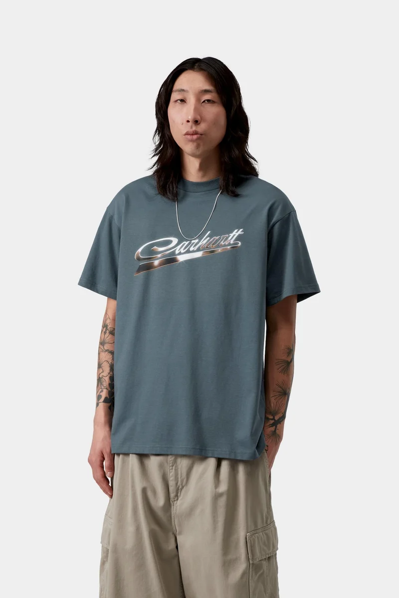 Carhartt WIP Herren-T-Shirt Vroooom | Büroblau