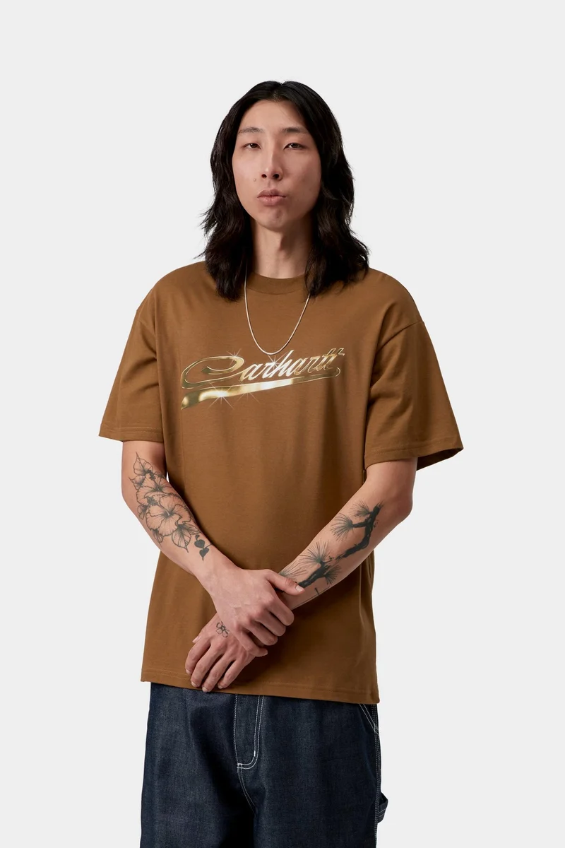Carhartt WIP Herren-T-Shirt Vroooom | Hamilton Brown