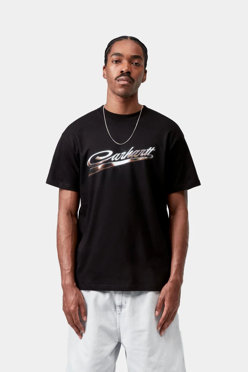 Carhartt WIP Herren-T-Shirt Vroooom | Schwarz