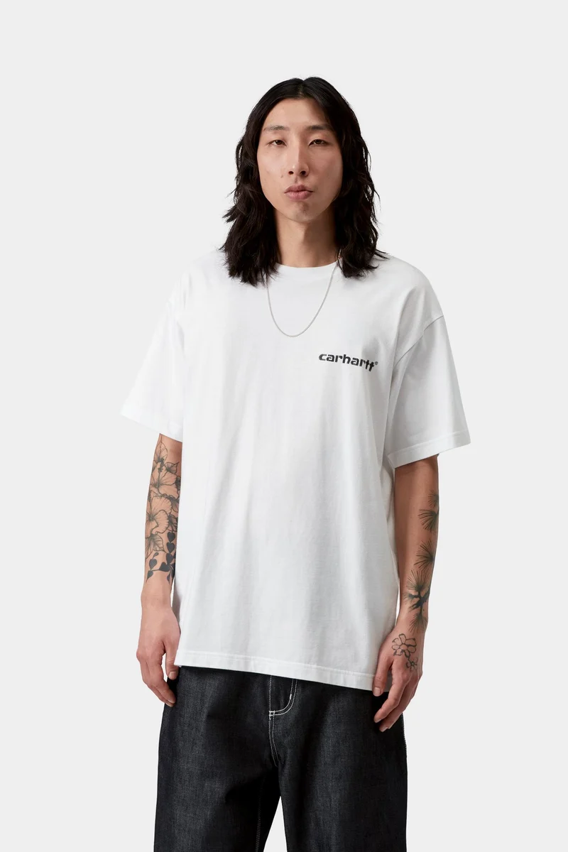 Carhartt WIP Herren-Caps-T-Shirt | Weiß