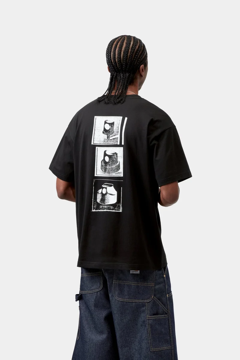 Carhartt WIP Herren-Caps-T-Shirt | Schwarz