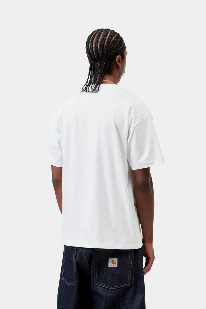 Carhartt WIP Herren-T-Shirt mit Kleeblattmuster | Weiß
