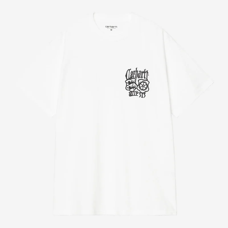 Carhartt WIP Herren-T-Shirt „Pendlergeschichten“ | Weiß