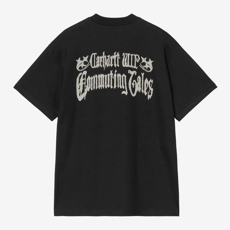 Carhartt WIP Herren-T-Shirt „Pendlergeschichten“ | Schwarz