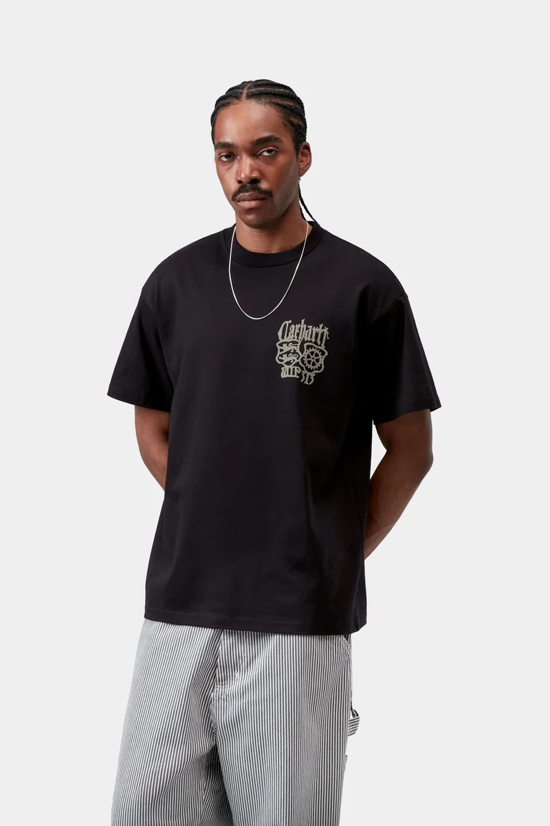 Carhartt WIP Herren-T-Shirt „Pendlergeschichten“ | Schwarz