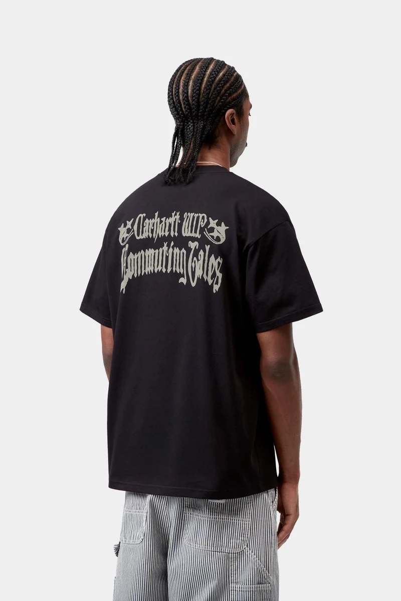 Carhartt WIP Herren-T-Shirt „Pendlergeschichten“ | Schwarz