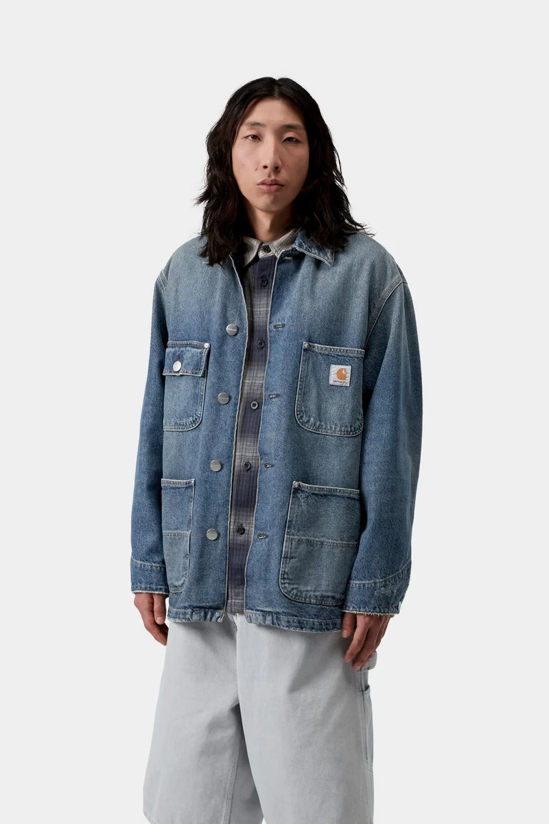 Carhartt WIP Aden Chore Coat Jacke für Herren | Blue Grind Wash