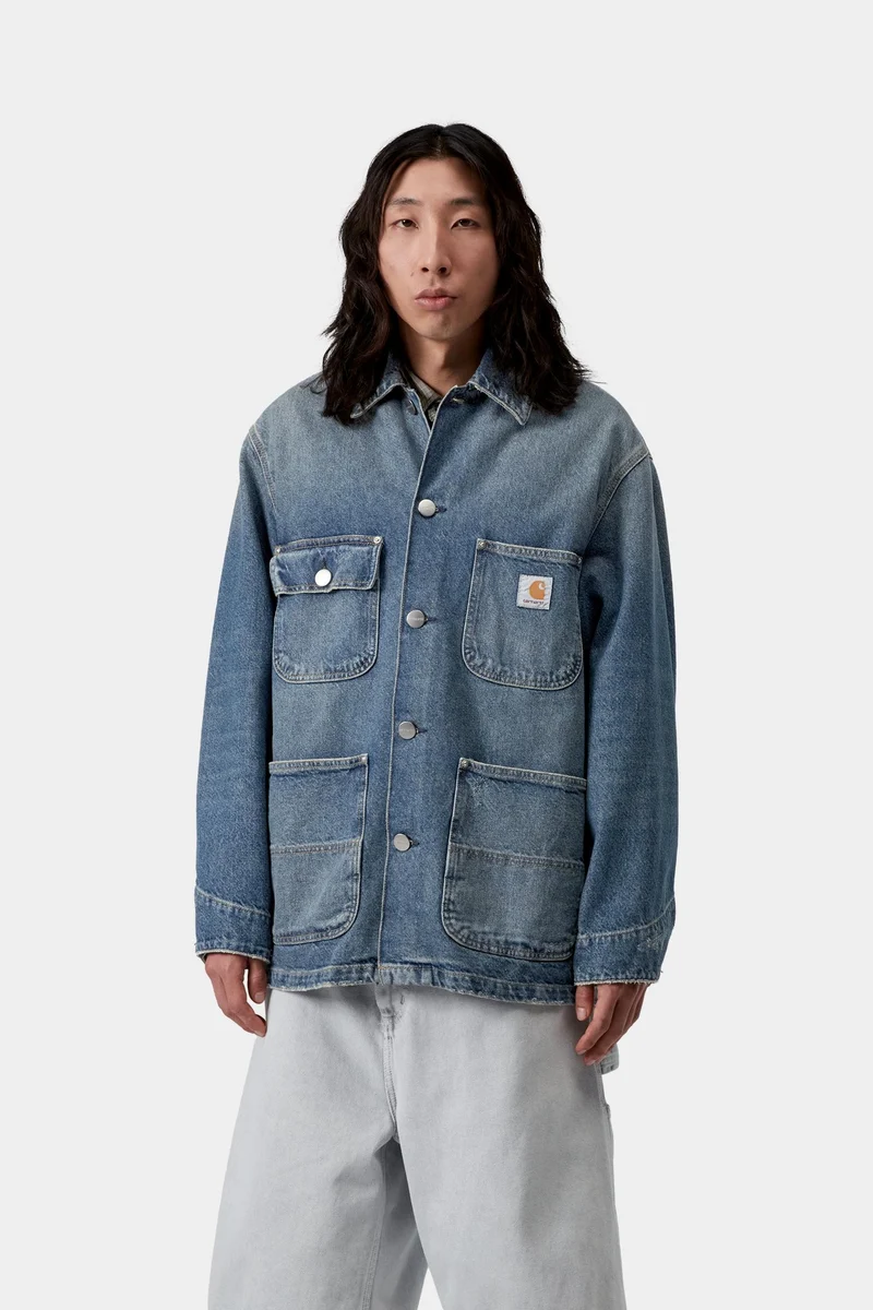 Carhartt WIP Aden Chore Coat Jacke für Herren | Blue Grind Wash
