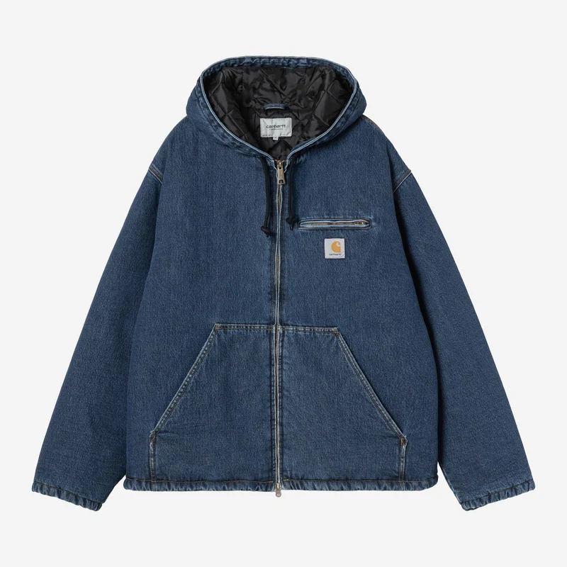Carhartt WIP Cleveland Herrenjacke | Blau Stone Washed