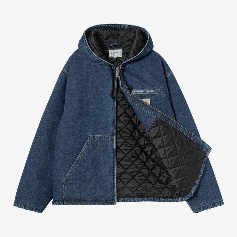 Carhartt WIP Cleveland Herrenjacke | Blau Stone Washed