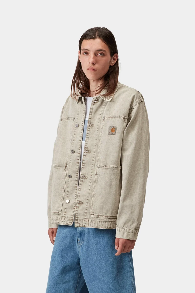 Carhartt WIP Herren OG Double Front Jacke | Opuntia Kreidewaschmittel