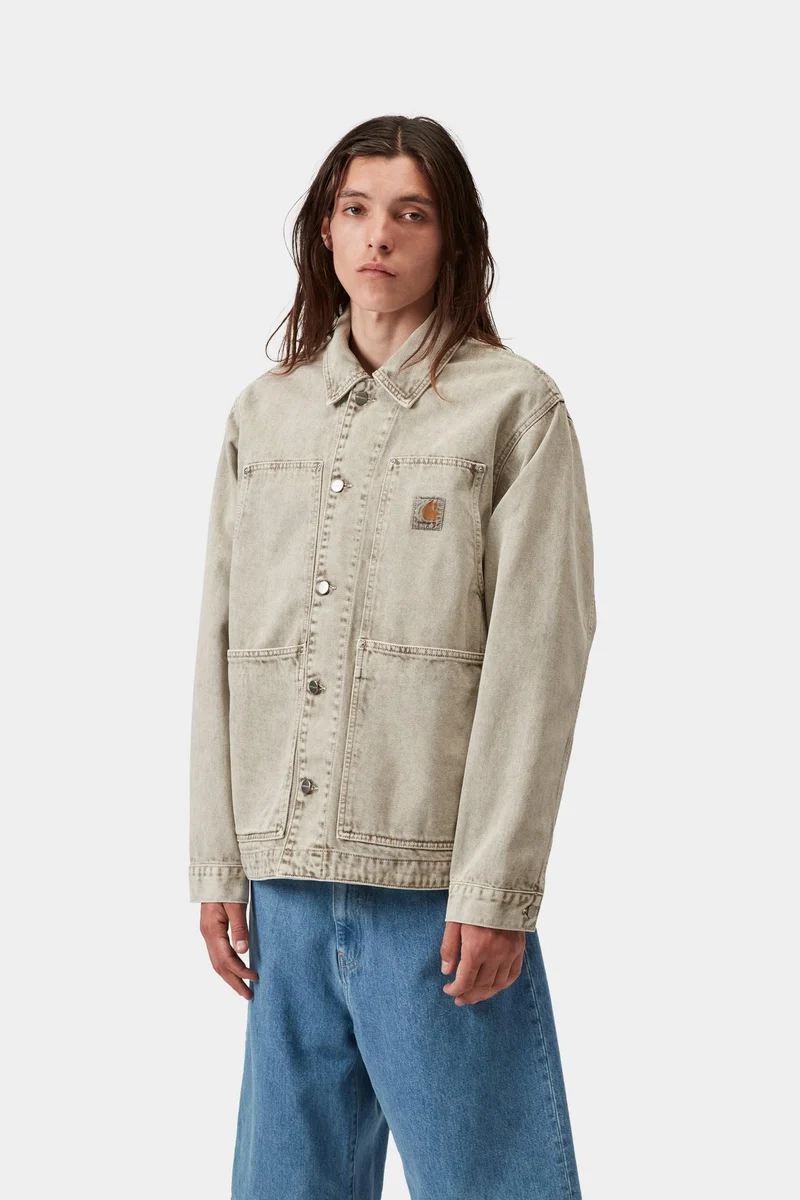 Carhartt WIP Herren OG Double Front Jacke | Opuntia Kreidewaschmittel