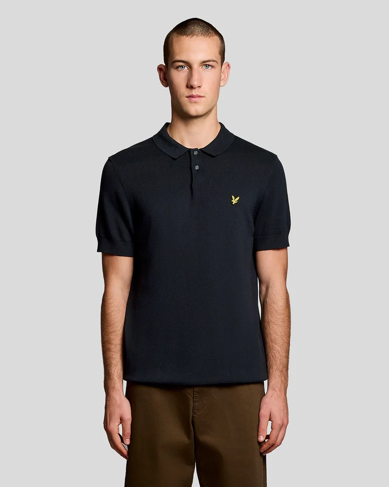 Lyle & Scott Herren-Poloshirt aus Baumwolle | Dunkelblau