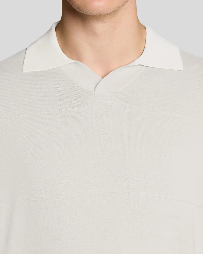 Lyle & Scott Herren-Polohemd aus feinem Strick mit offenem Kragen | Skylight