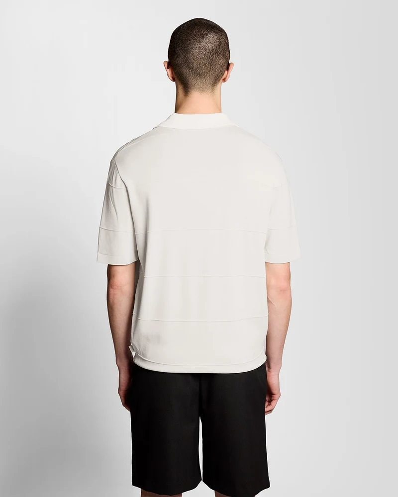 Lyle & Scott Herren-Polohemd aus feinem Strick mit offenem Kragen | Skylight